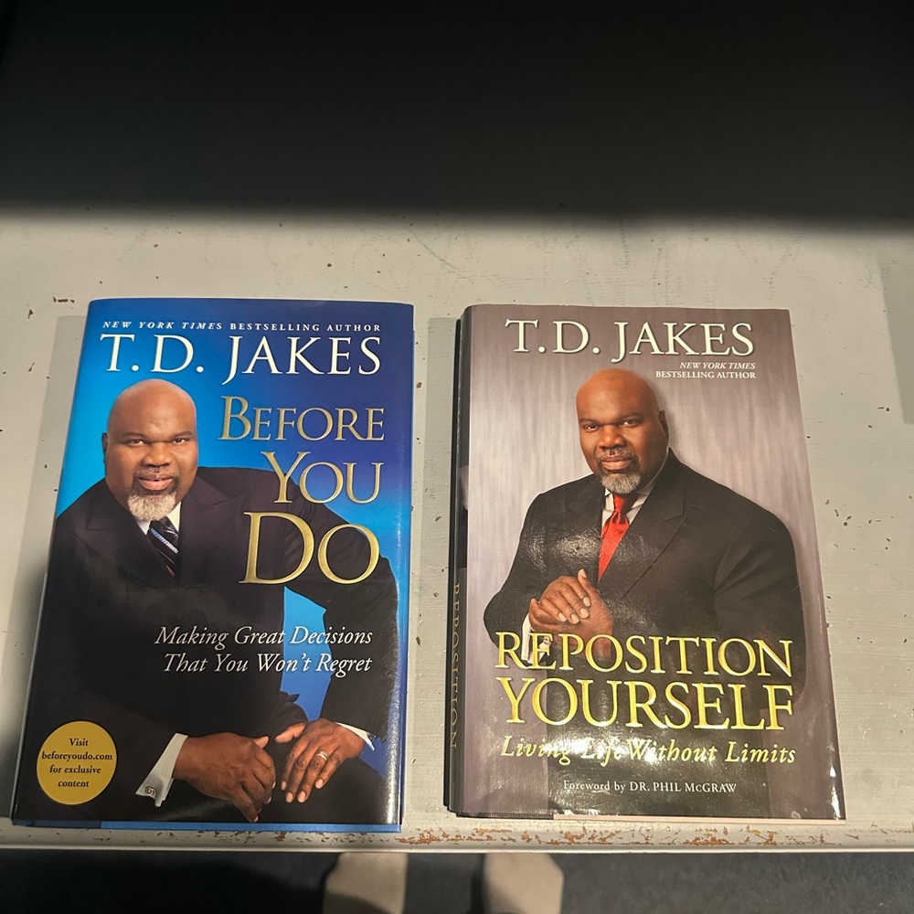 T.D. Jakes Book Set - Blue and Brown Covers